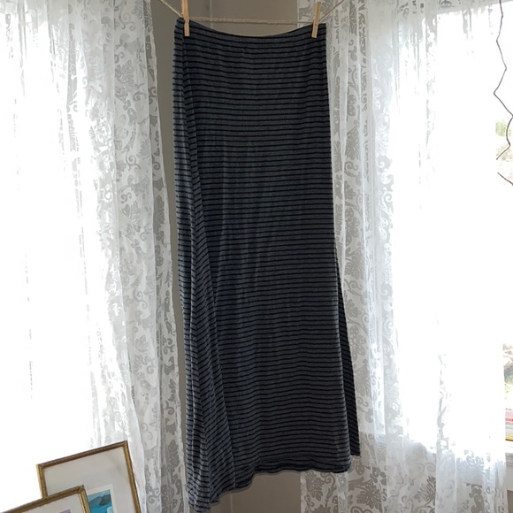 Gray Maxi Skirt - Picture 1 of 2